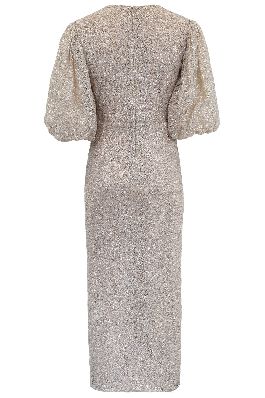 COSTARELLOS-Laria Sequin Column Dress-