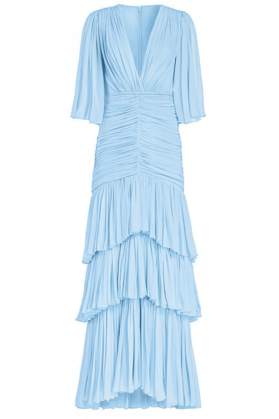 COSTARELLOS-Kelsey Silk Chiffon Dress-