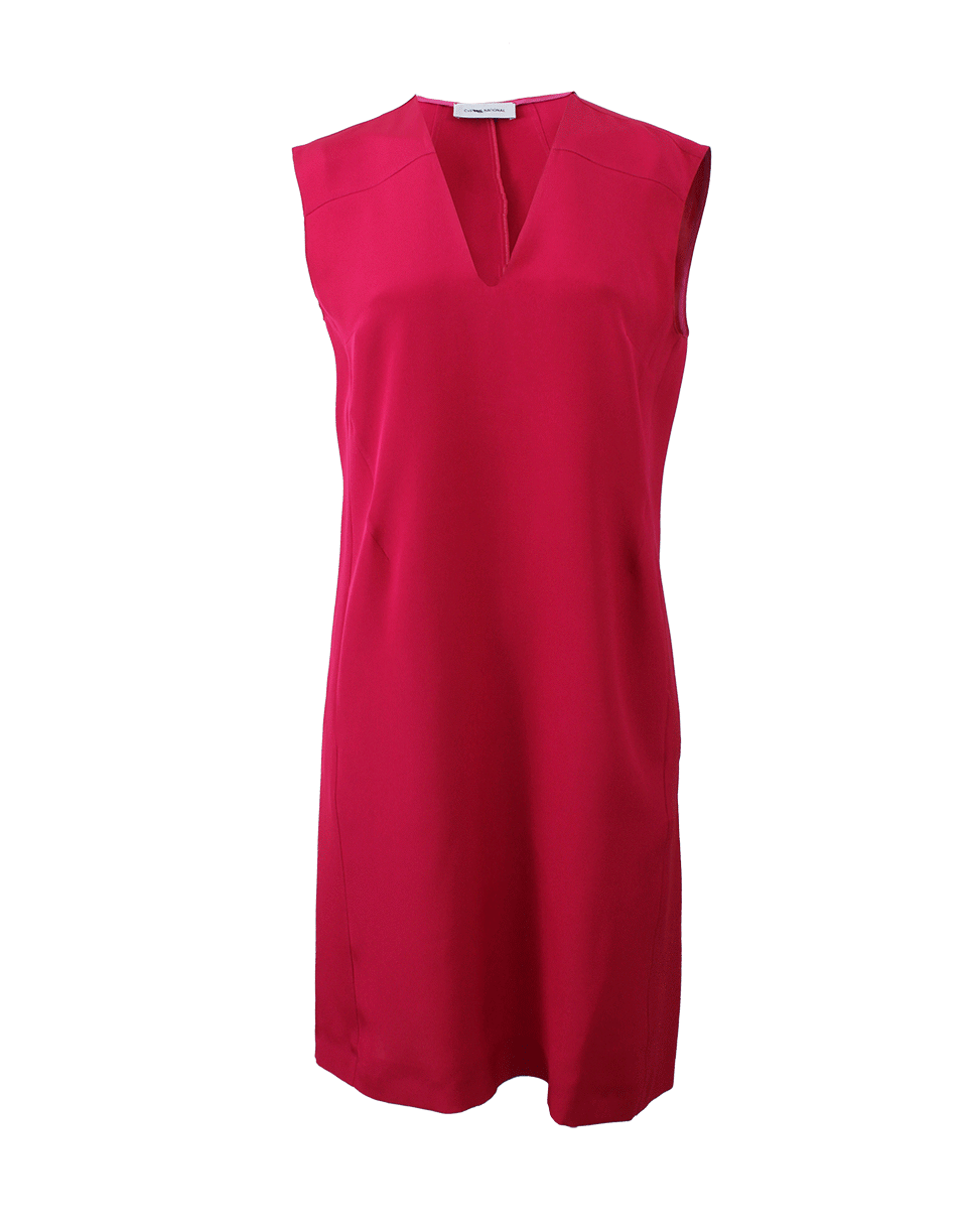 COSTUME NATIONAL-V-Neck Shift Dress-