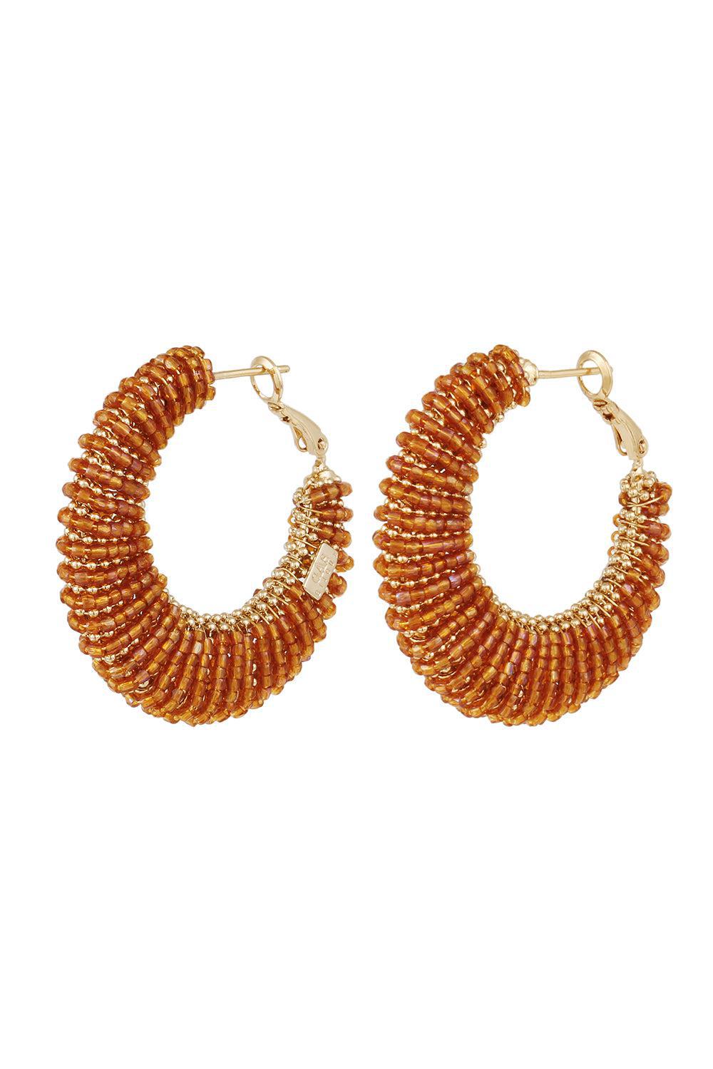 Large Izzia Earrings-BROWN-JEWELRYBOUTIQUEEARRING-GAS BIJOUX