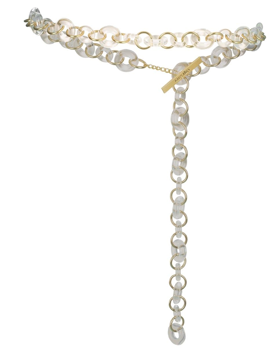 CULT GAIA-White Jasmin Chain Belt-