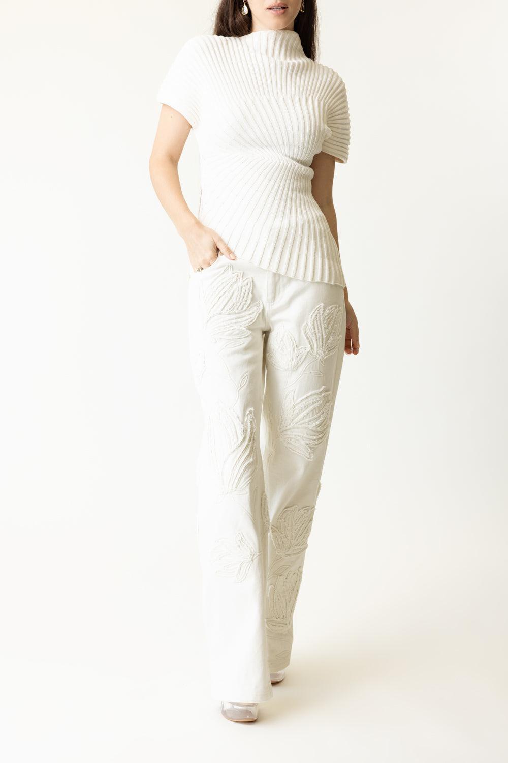 Annemie Top - Off White-OFF WHITE-XS-CLOTHINGTOPKNITS-CULT GAIA