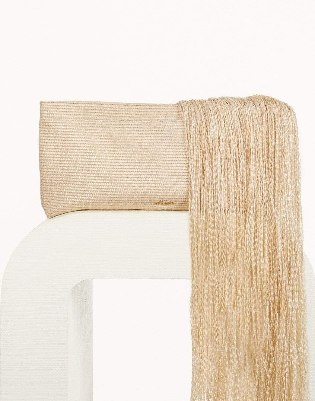 CULT GAIA-Banu Fringe Clutch-CREAM