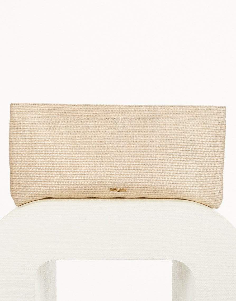 CULT GAIA-Banu Fringe Clutch-CREAM
