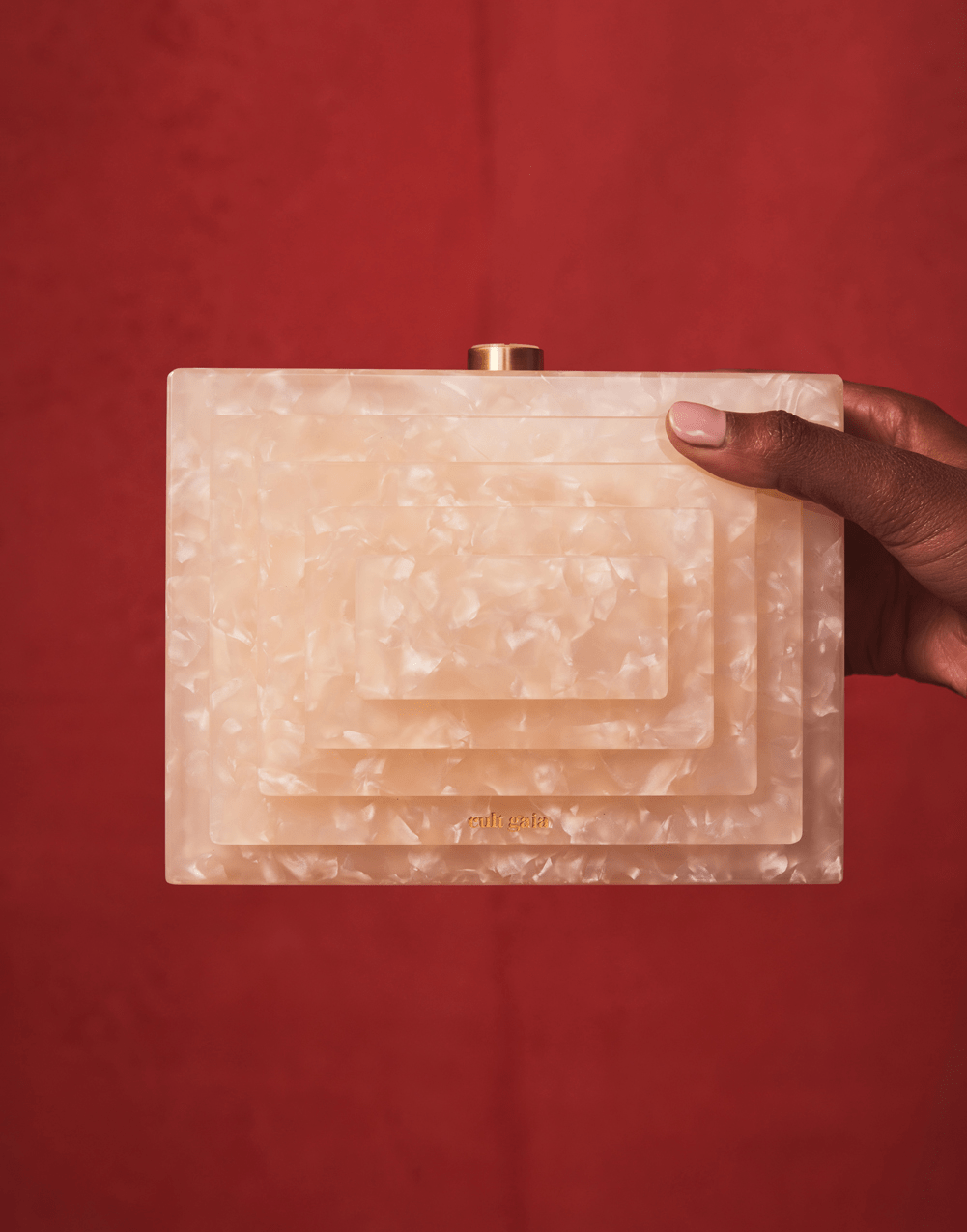 CULT GAIA-Logan Clutch-PEARL
