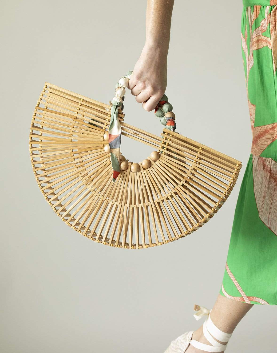 CULT GAIA-Gaias Scarf Fan Ark Bag-TAN