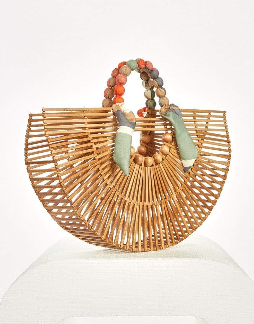 CULT GAIA-Gaias Scarf Fan Ark Bag-TAN