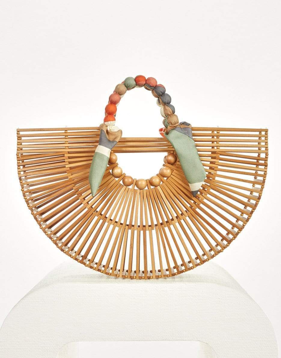 CULT GAIA-Gaias Scarf Fan Ark Bag-TAN