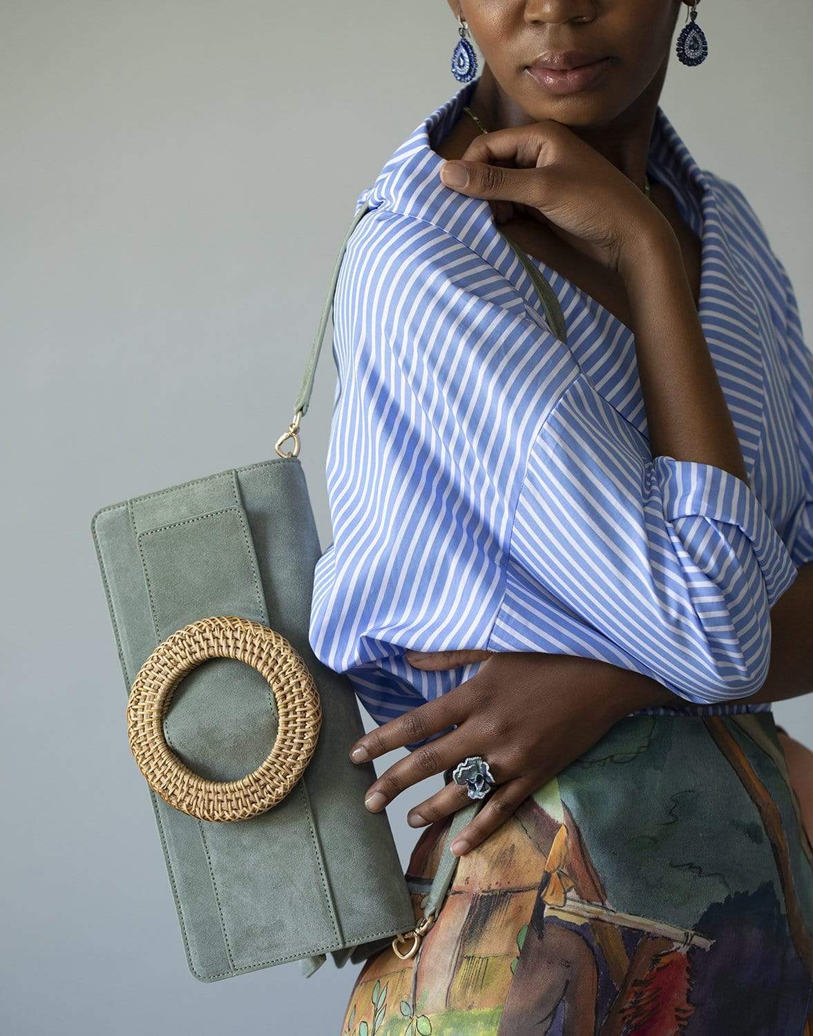 CULT GAIA-Gemma Shoulder Oversized Clutch-SEASPRAY