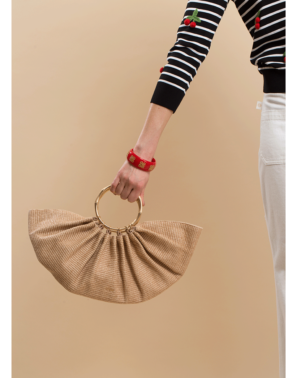 CULT GAIA-Natural Banu Top Handle Bag-NTURAL