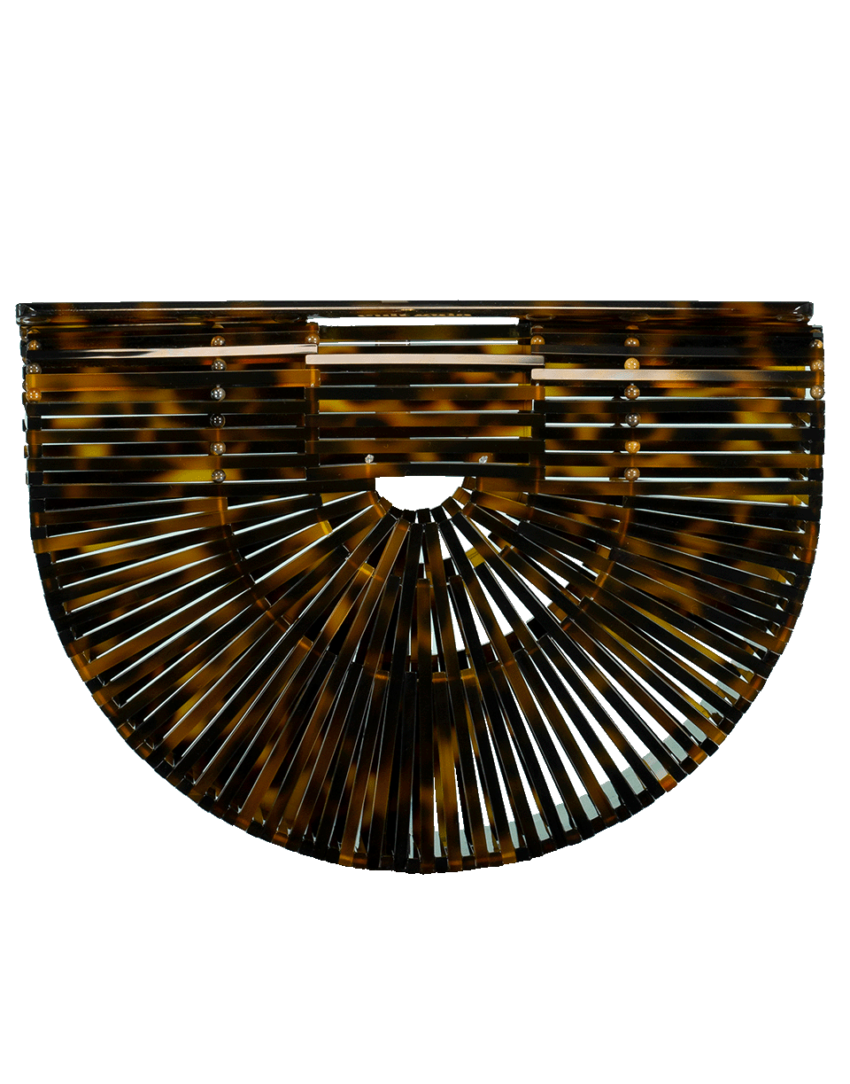 CULT GAIA-Brown Acrylic Ark Small Bag-TORTOISE