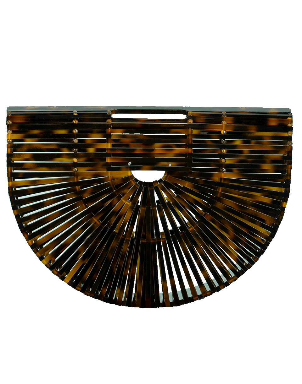 CULT GAIA-Brown Acrylic Ark Small Bag-TORTOISE