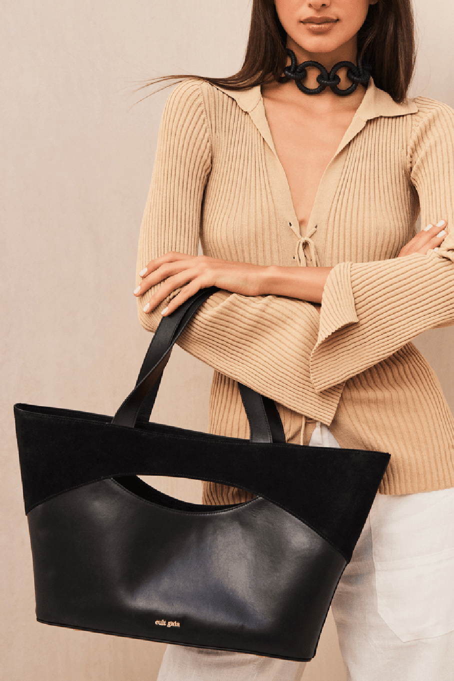 CULT GAIA-Jun Tote Bag - Black-BLACK