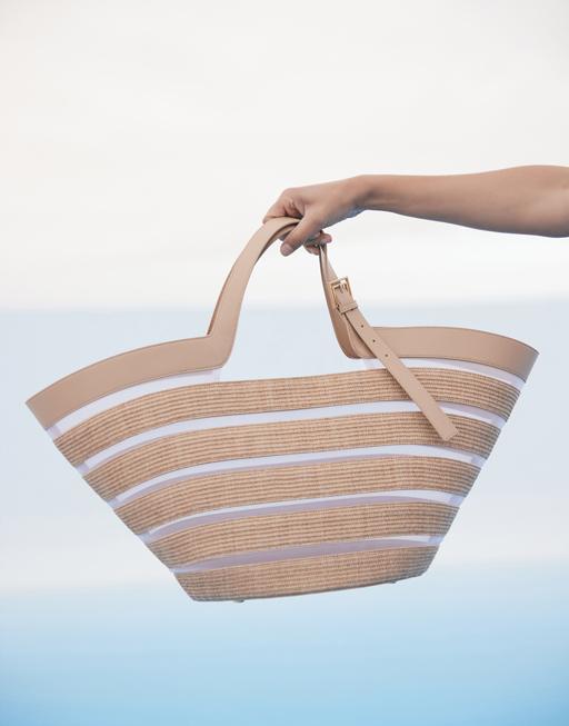 CULT GAIA-Natural Tan Laszlo Large Tote-NATURAL