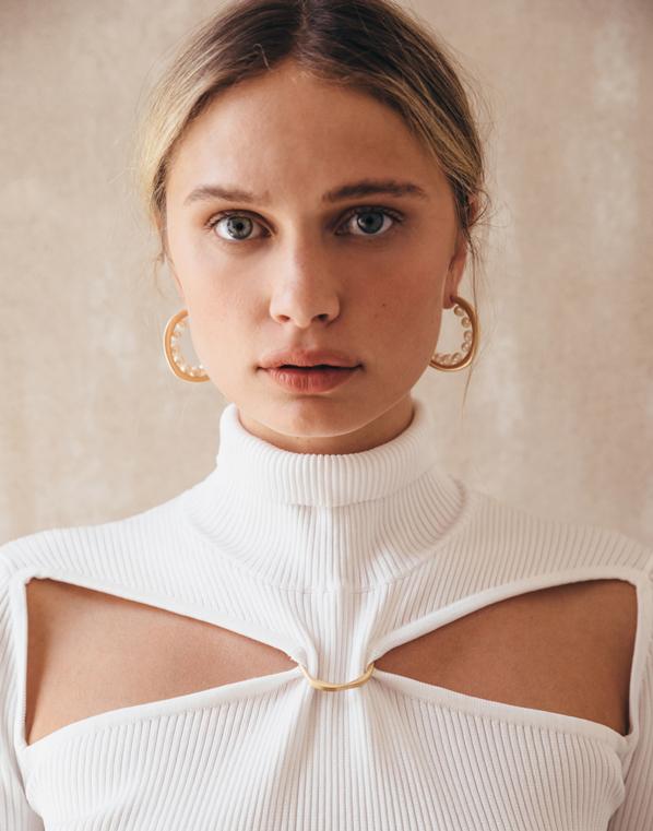 CULT GAIA-Goldie Earrings-PEARL