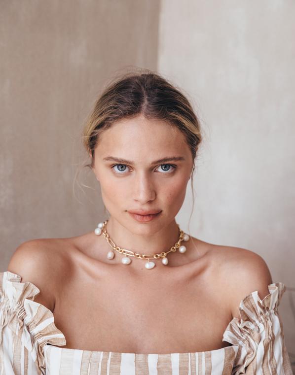 CULT GAIA-Anna Necklace-PEARL