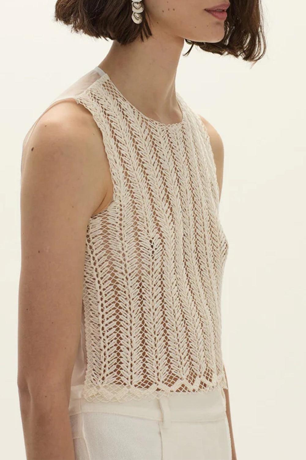 Yunga Top-CREAM-S-CLOTHINGTOPKNITS-CURATORIA