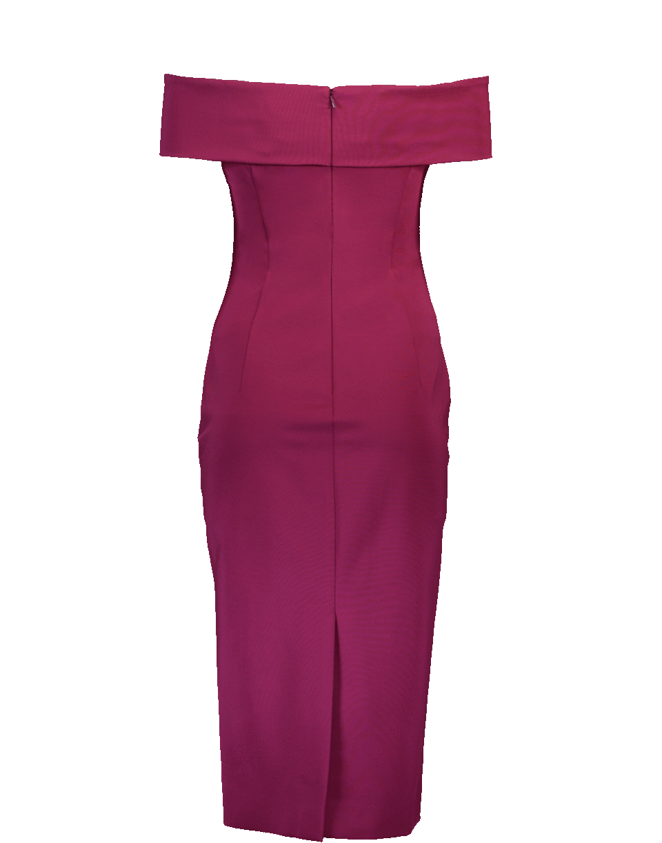 CUSHNIE-Strapless Pencil Dress-