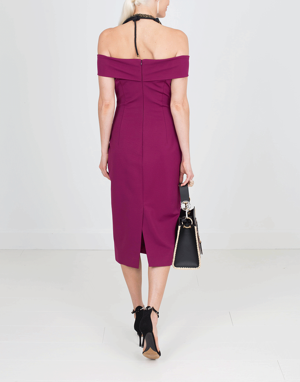 CUSHNIE-Strapless Pencil Dress-