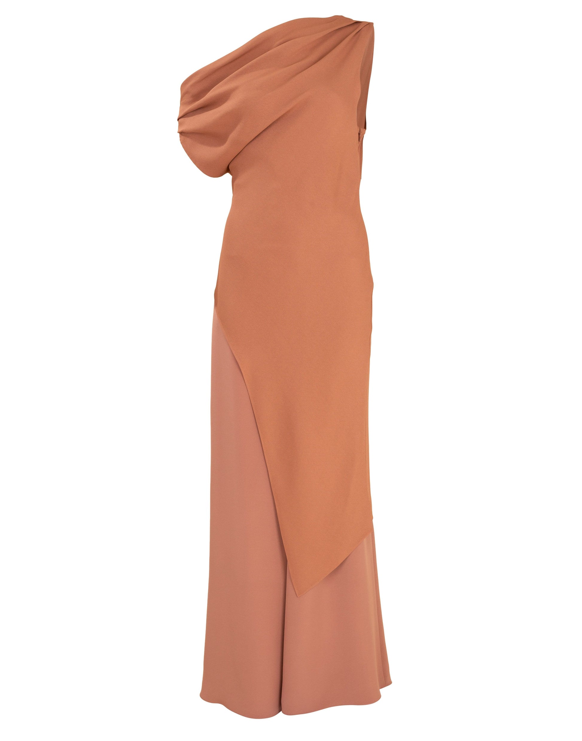 CUSHNIE-Draped Tunic and Wide Leg Pant Set-