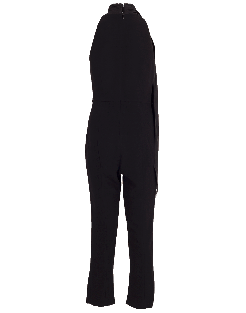 CUSHNIE-Sleeveless Fitted Cropped Jumpsuit-