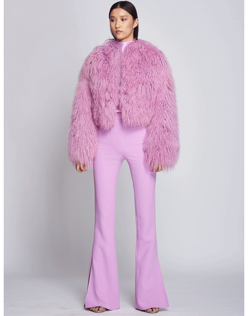 CUSHNIE-Flared Pant with Slits-
