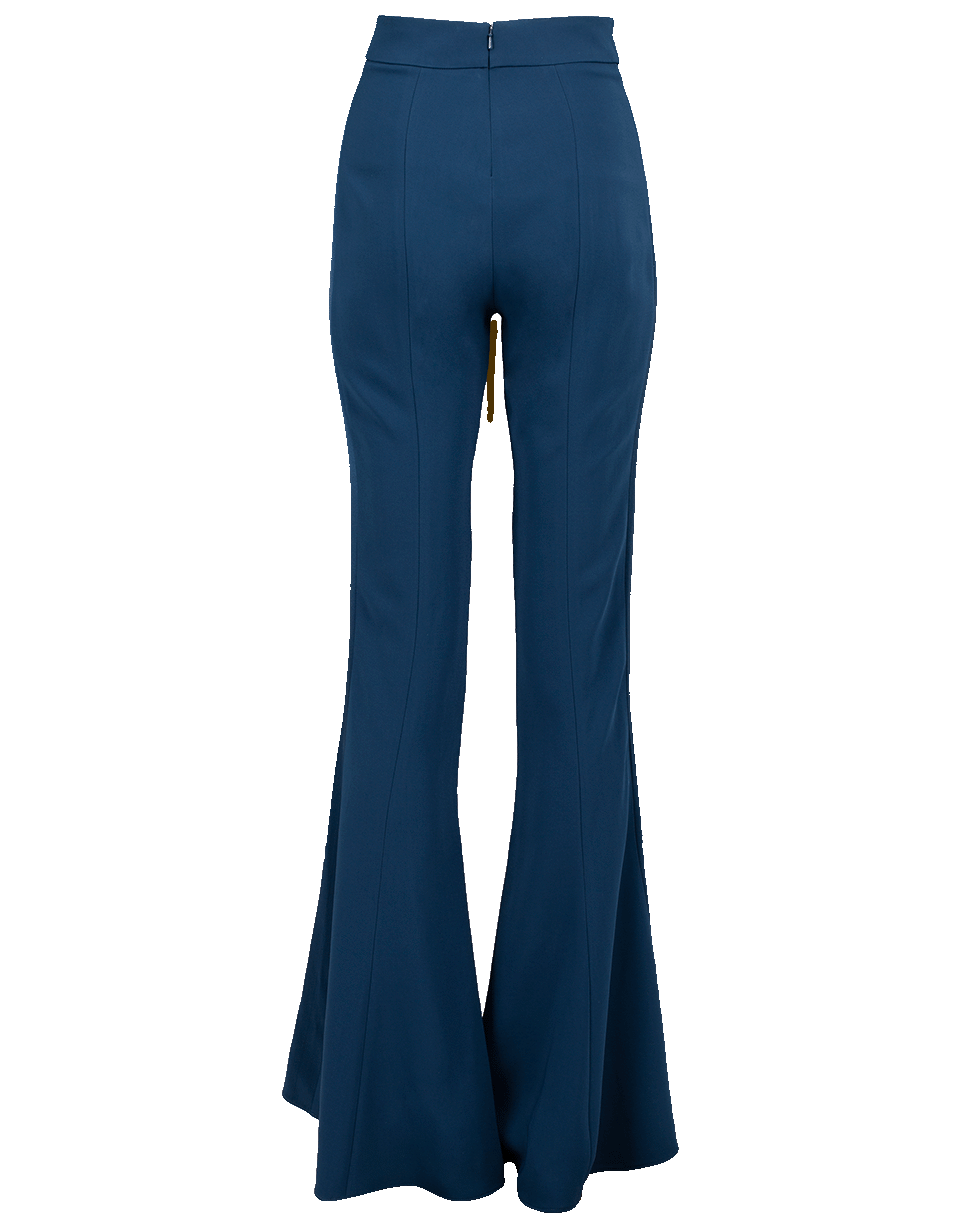 CUSHNIE-High Waist Flare Pant-