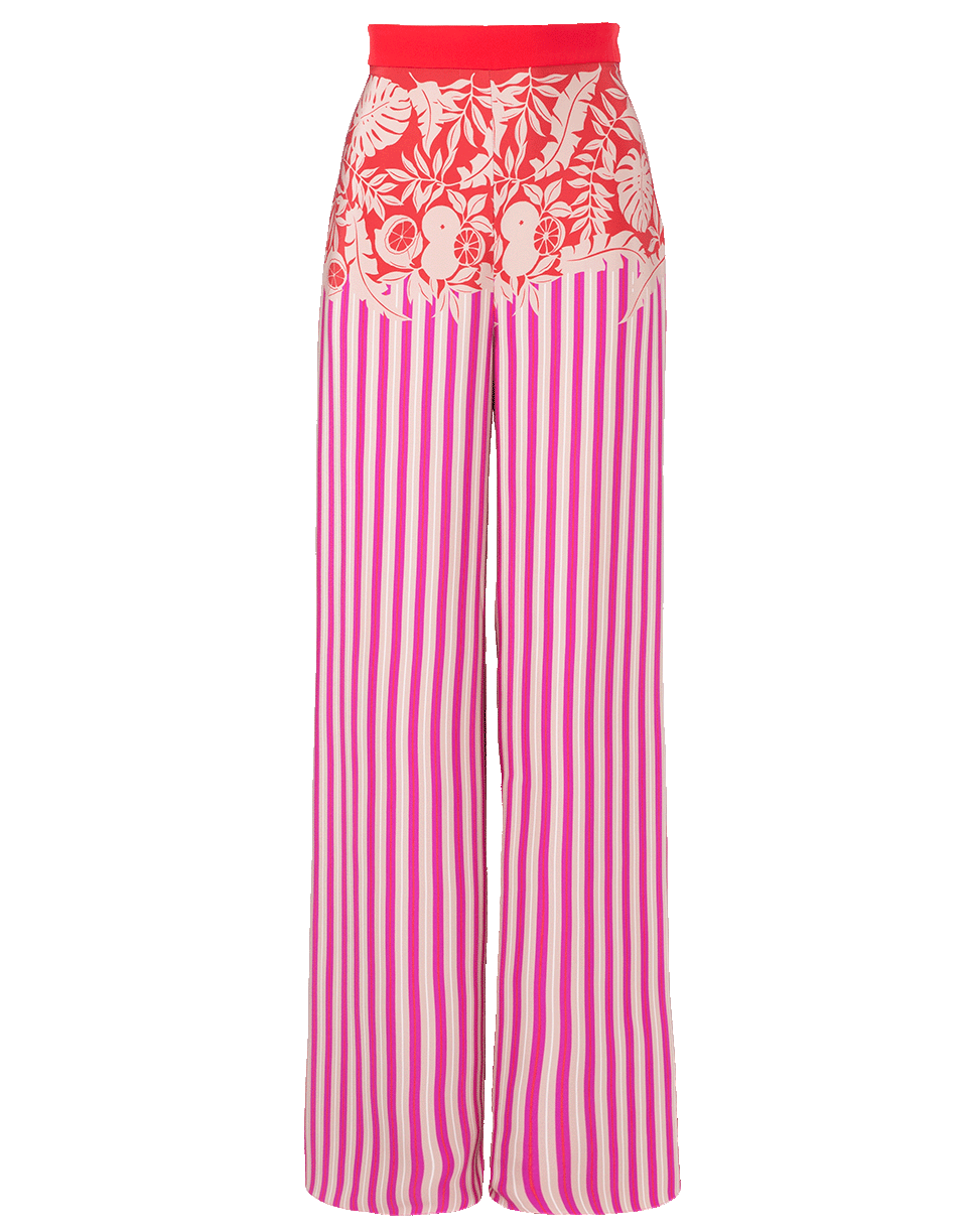 CUSHNIE-High Waist Silk Crepe Wide Leg Pant-
