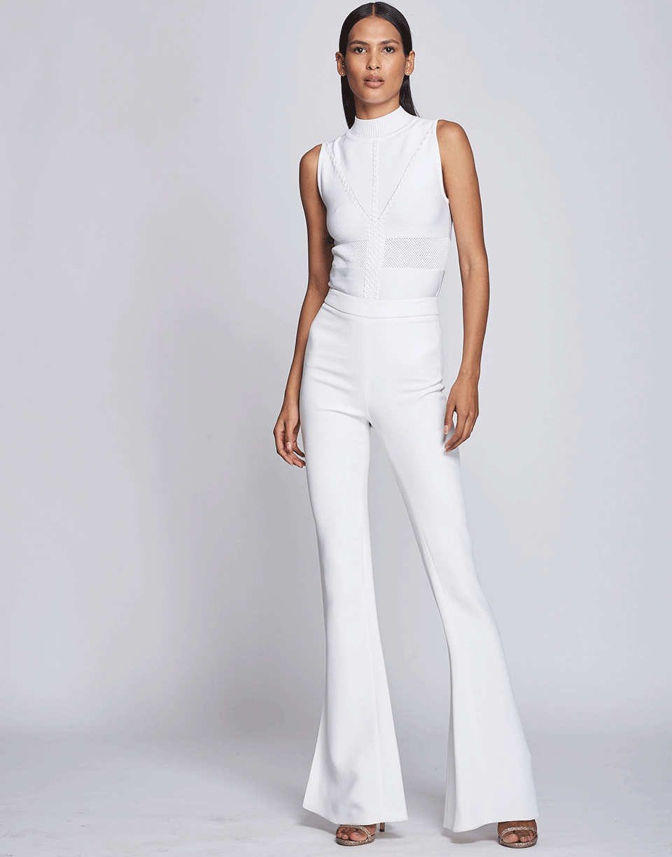 CUSHNIE-Flared Pant with Slits-