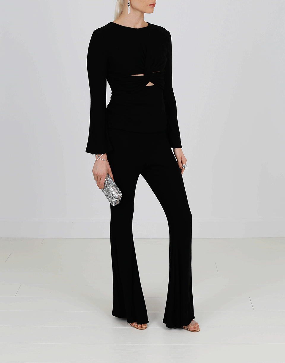 CUSHNIE-Pull On Flare Pant-