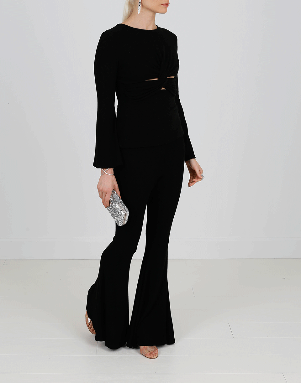 CUSHNIE-Pull On Flare Pant-