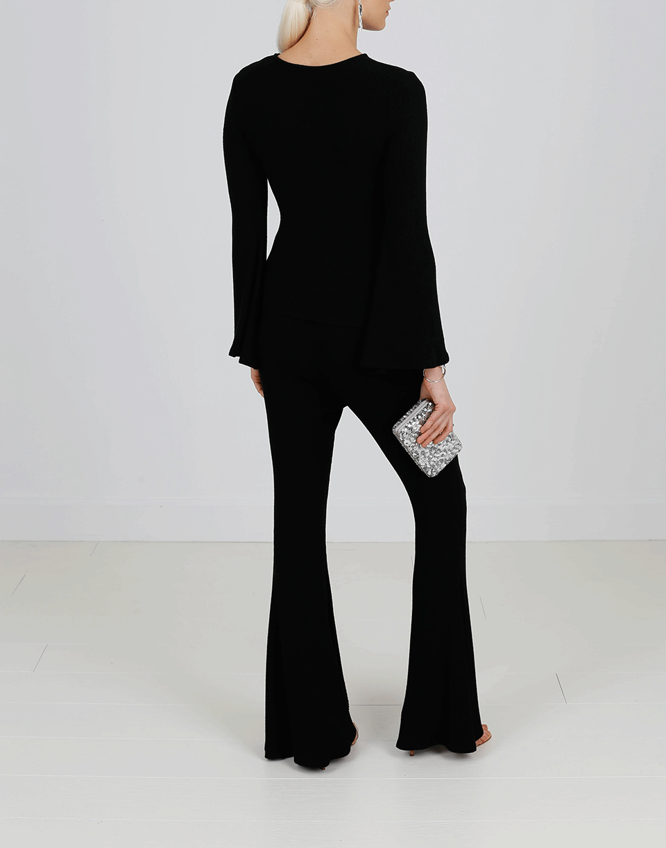 CUSHNIE-Pull On Flare Pant-
