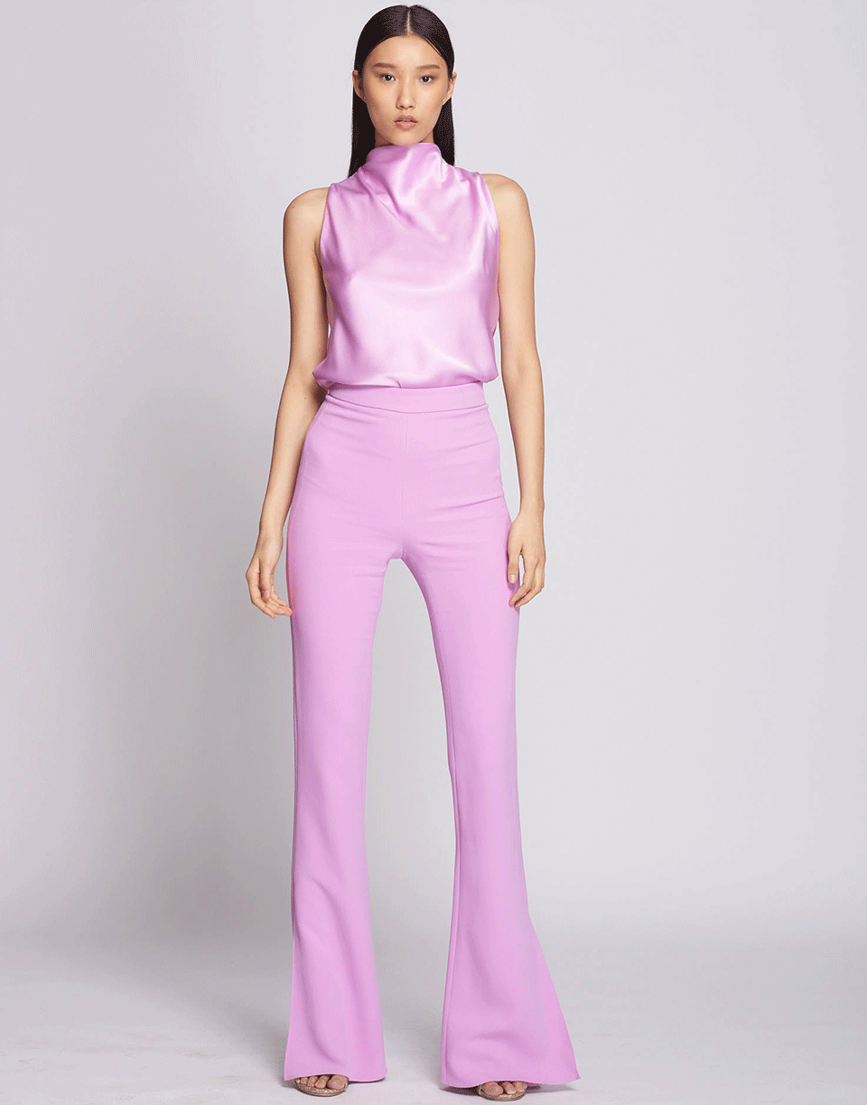 CUSHNIE-High-Neck Drape Tank-