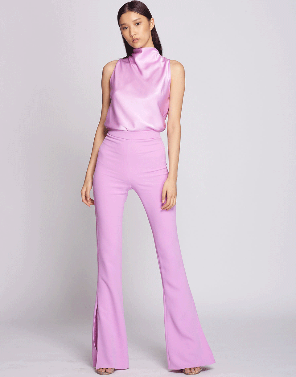 CUSHNIE-High-Neck Drape Tank-