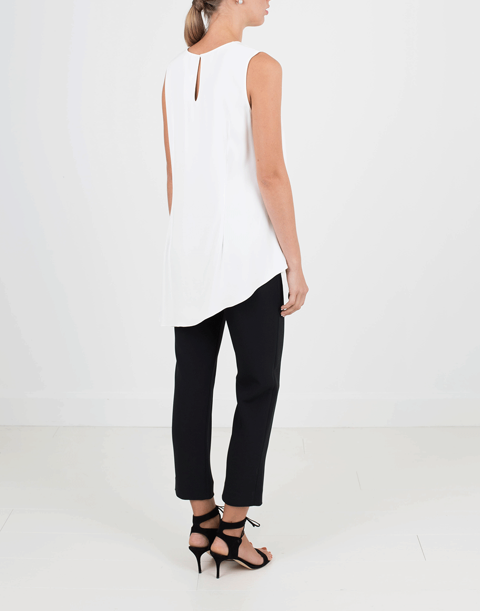CUSHNIE-Cascade And Side Slits Top-