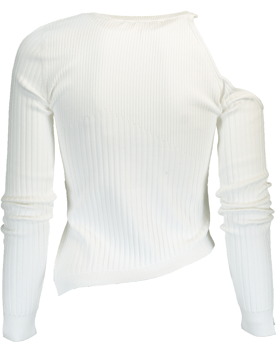CUSHNIE-Cold Shoulder Crop Top-