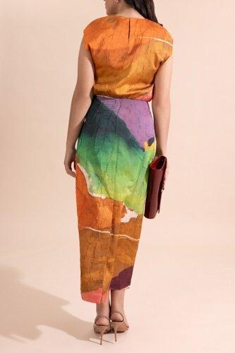 Inez Pencil Skirt-GEOMETRC-2-CLOTHINGSKIRTMIDI-ULLA JOHNSON