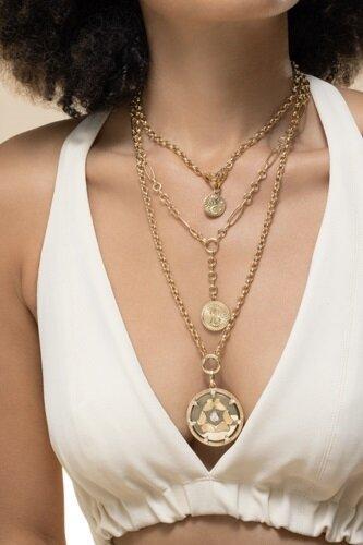 Reverie Butterfly Triskele Exuberant Medallion-YELLOW GOLD-JEWELRYFINE JEWELPENDANT-FOUNDRAE