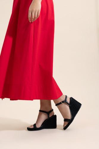 Cord Wedge Sandal-BLACK-36.5-SHOESANDAL-GIANVITO ROSSI