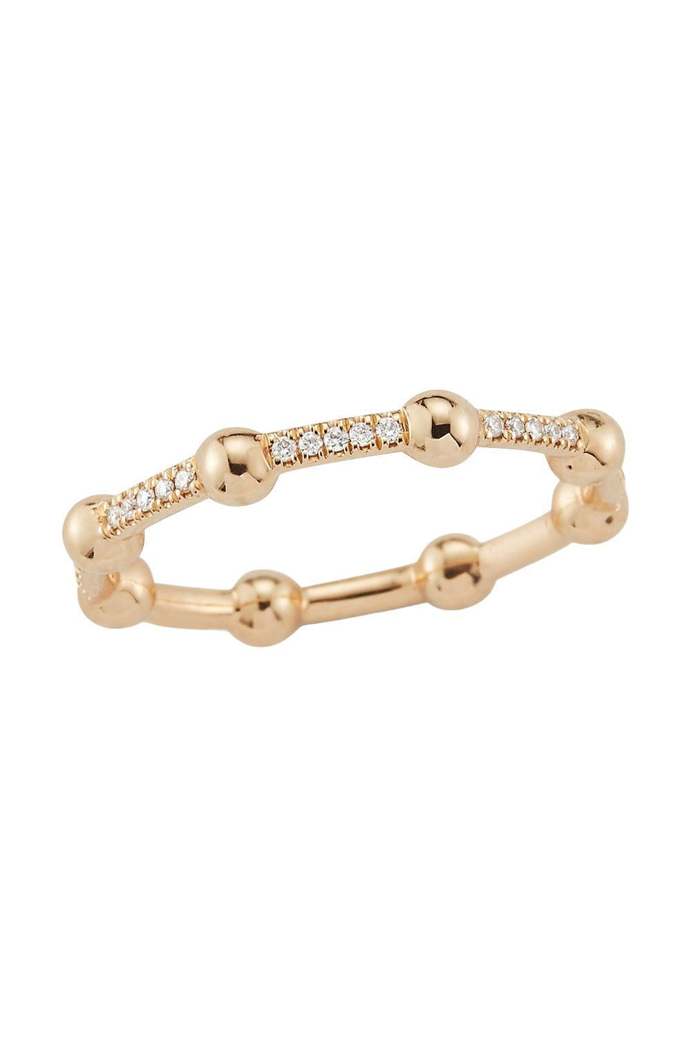 Poppy Rae Large Diamond Pebble Ring-YELLOW GOLD-6-JEWELRYFINE JEWELRING-DANA REBECCA DESIGNS