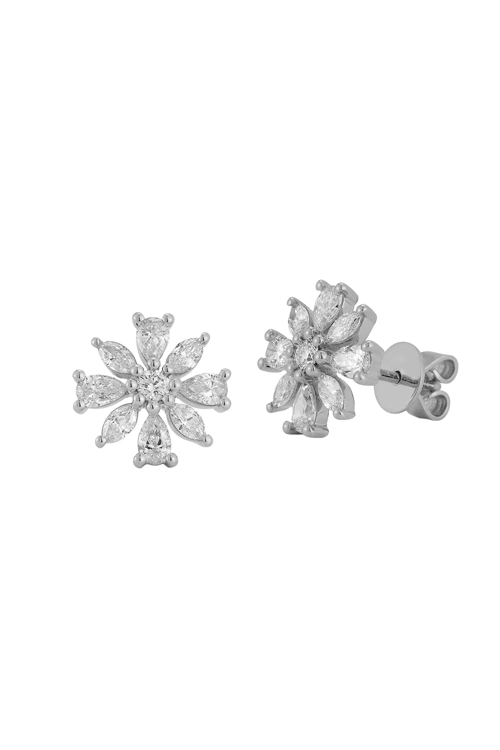 Alexa Jordyn Large Flower Stud Earrings-WHITE GOLD-JEWELRYFINE JEWELEARRING-DANA REBECCA DESIGNS