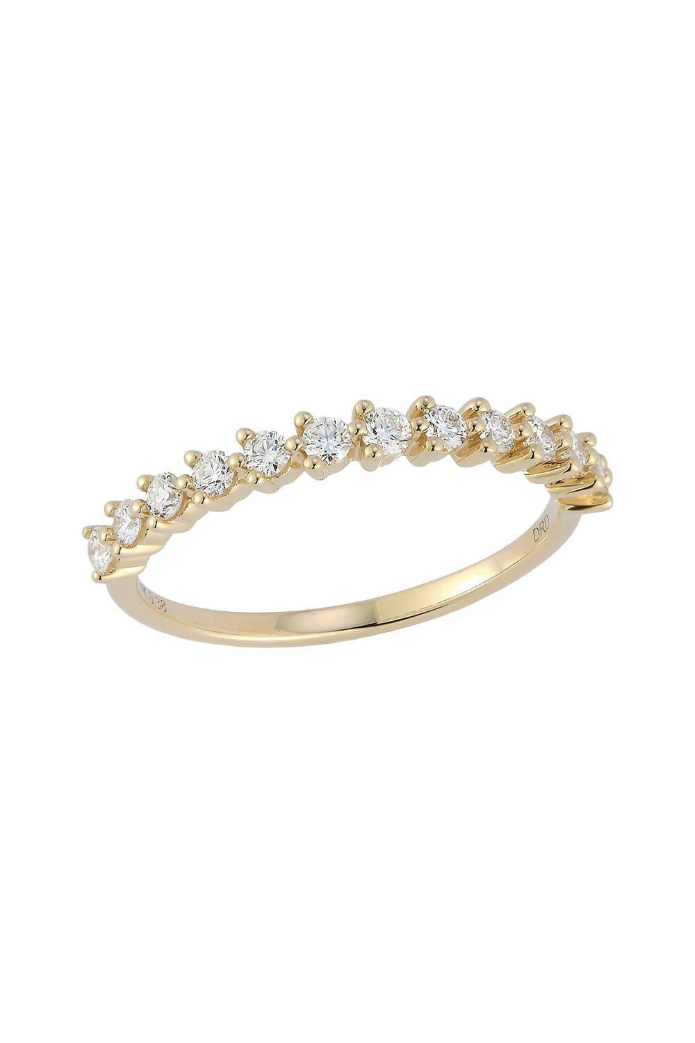 Vivian Lilly Stacking Ring - Yellow Gold-YELLOW GOLD-JEWELRYFINE JEWELRING-DANA REBECCA DESIGNS