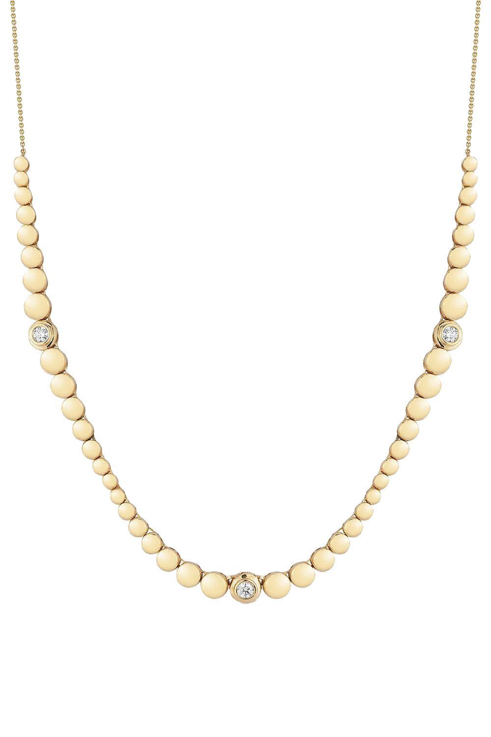 Poppy Rae Graduating Pebble Disc Station Necklace
