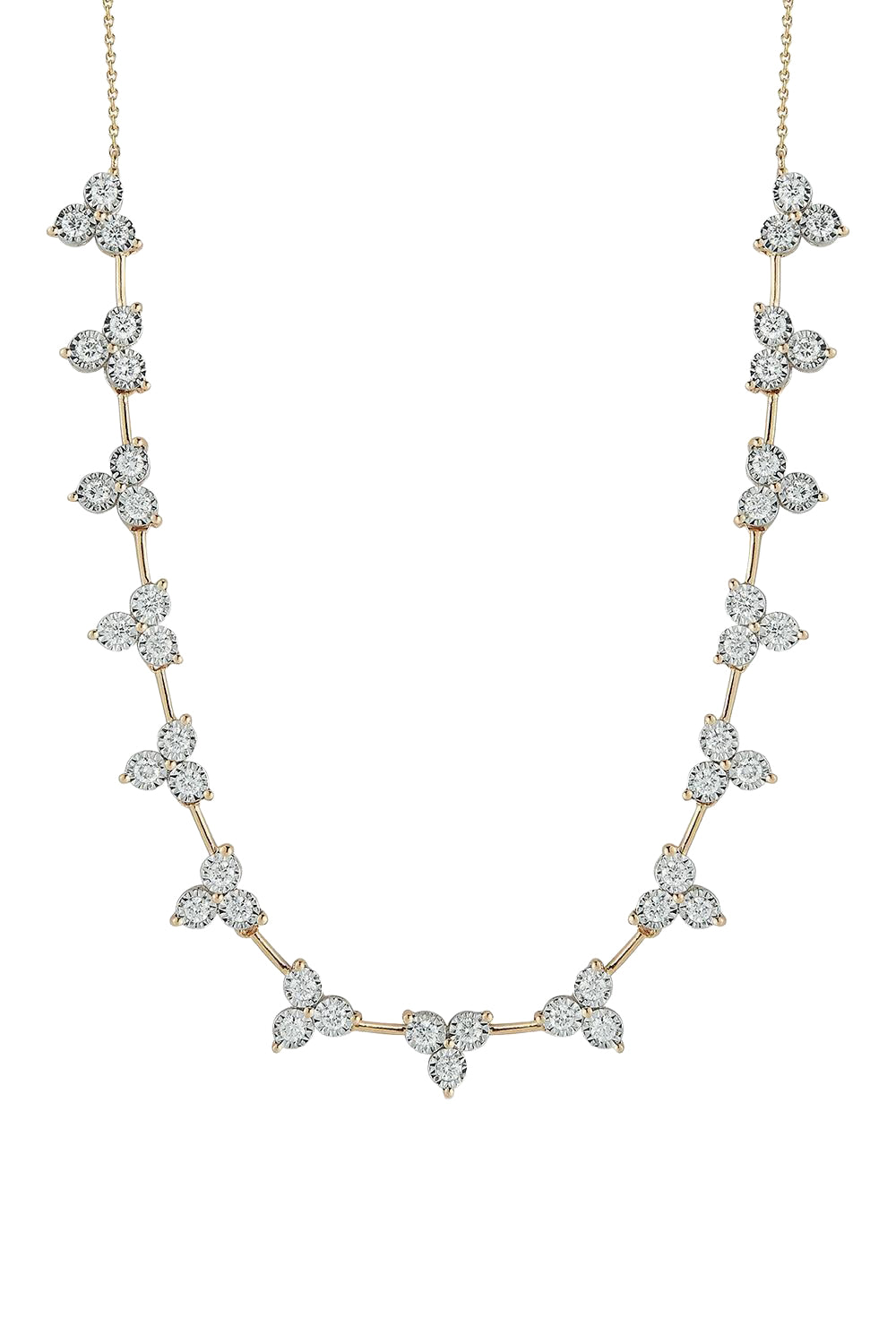 Ava Bea Interval Trio Tennis Necklace