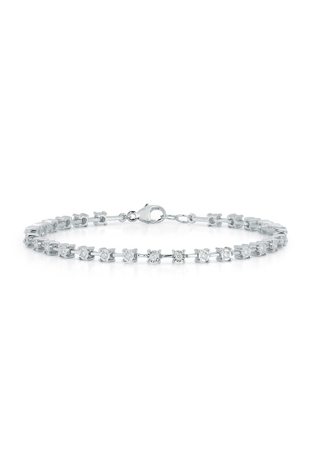 Ava Bea Interval Tennis Bracelet-WHITE GOLD-7-JEWELRYFINE JEWELBRACELET O-DANA REBECCA DESIGNS