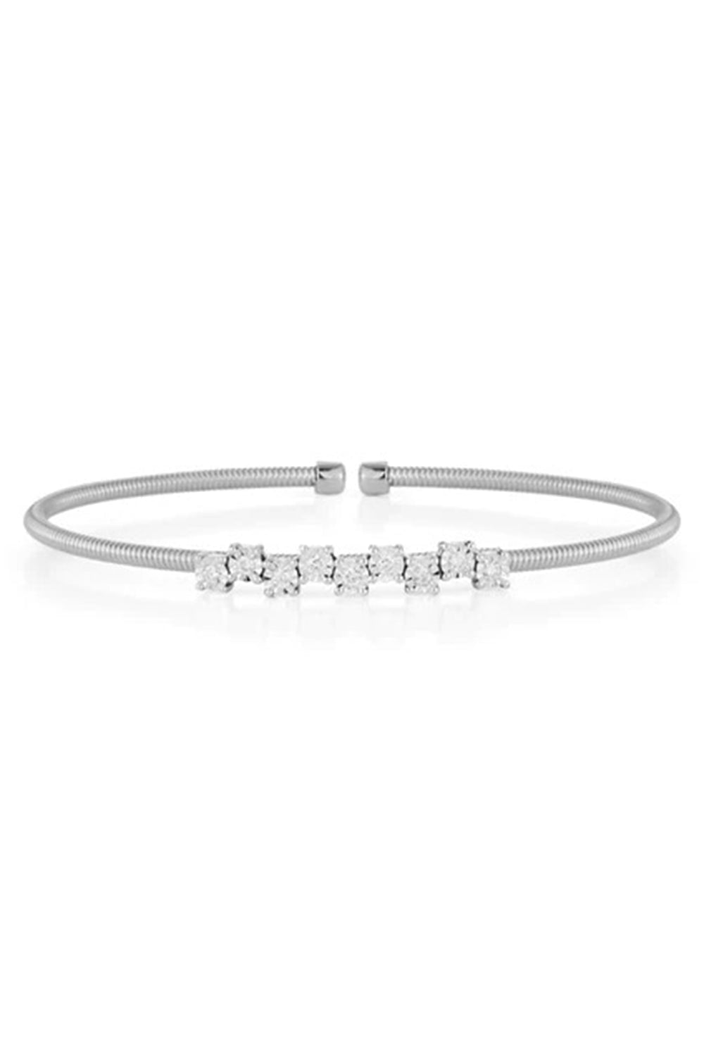 DANA REBECCA DESIGNS-Ava Bea Zig Zag Cuff-WHITE GOLD