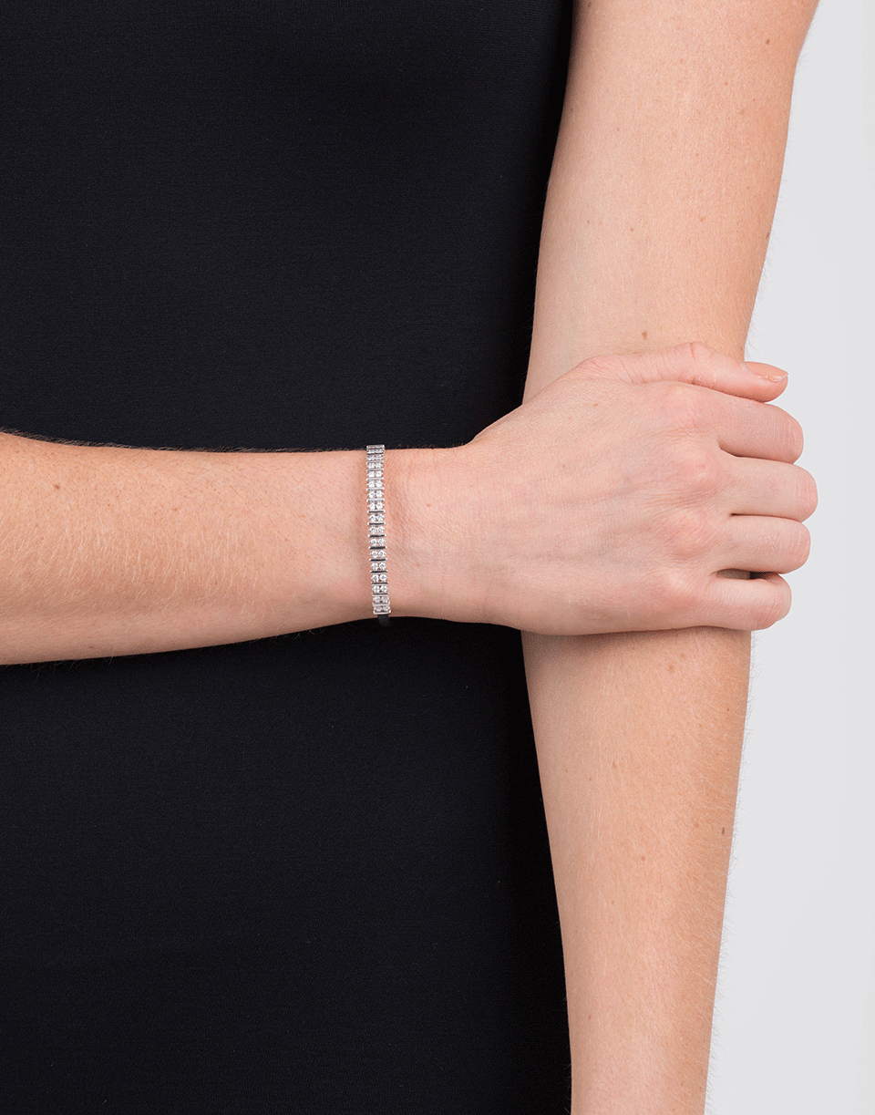 DANA REBECCA DESIGNS-Diamond Cuff Bracelet-WHITE GOLD
