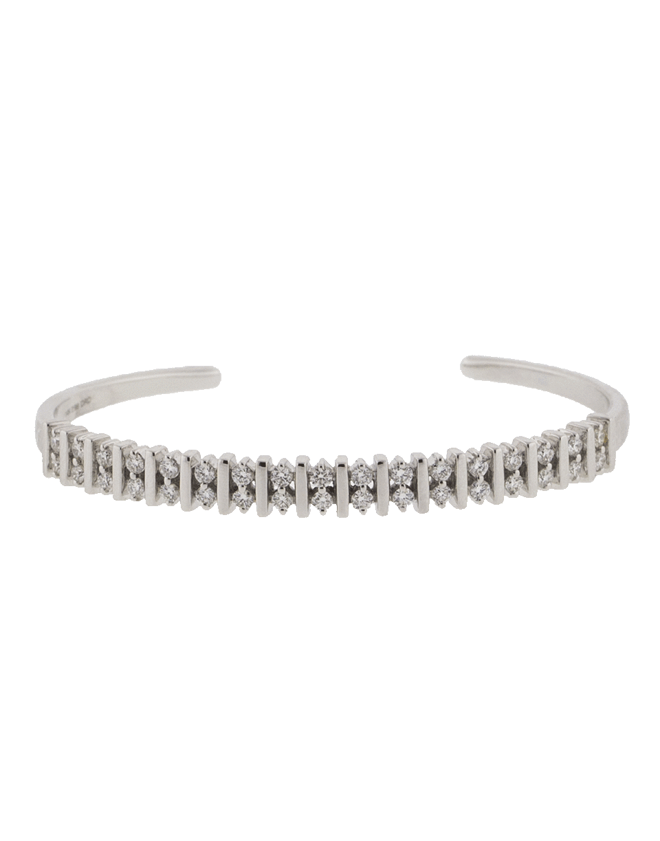 DANA REBECCA DESIGNS-Diamond Cuff Bracelet-WHITE GOLD