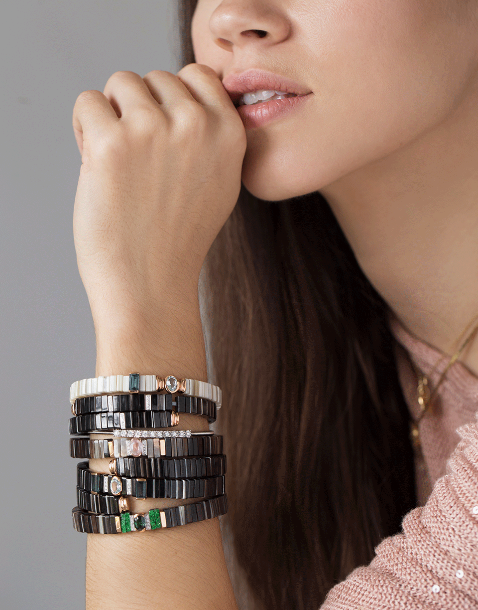 DANA REBECCA DESIGNS-White Gold Ava Bea Diamond Flex Cuff-WHITE GOLD