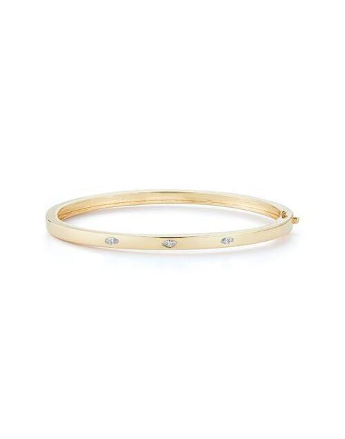 DANA REBECCA DESIGNS-Alexa Jordan Inlay Marquise Bracelet-YELLOW GOLD